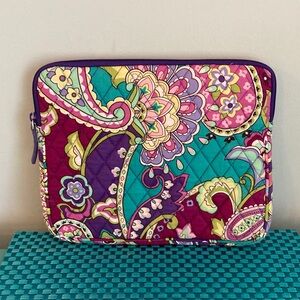 Vera Bradley Paisley Tablet Sleeve - Purple, Teal, Pink